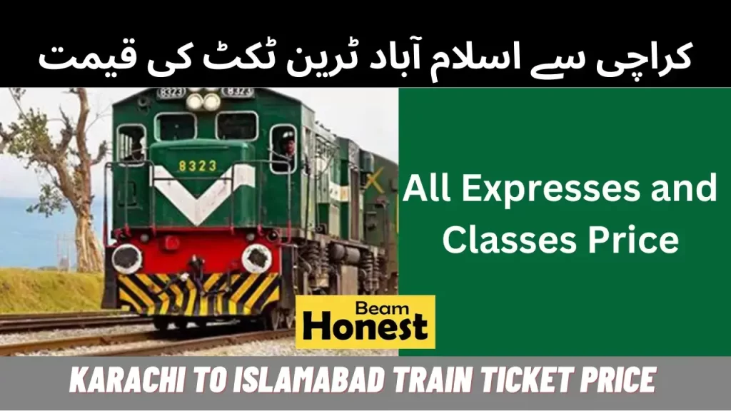 Karachi to Islamabad Train Ticket Price